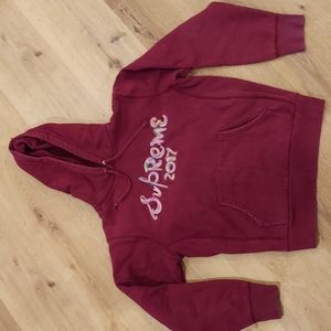 Supreme 2017 brush logo hoodie